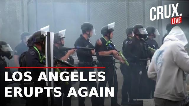 La ice raid protests live | lapd fire tear gear, round up protesters | los angeles | no kings | us La ice raid protests live | lapd fire tear gear, round up protesters | los angeles | no kings | us
