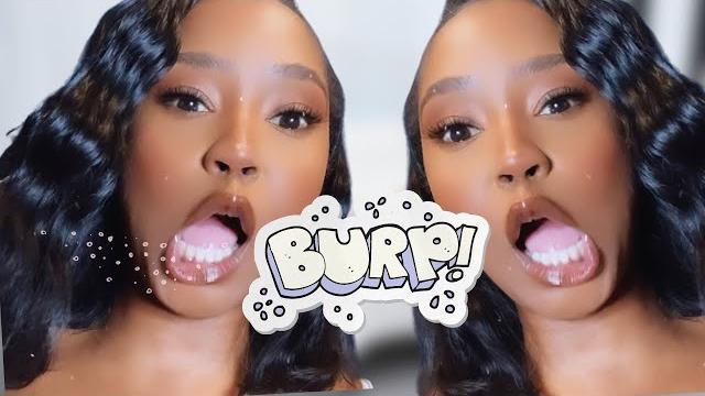 Pretty girl burping… it’s a big one!!! Pretty girl burping… it’s a big one!!!