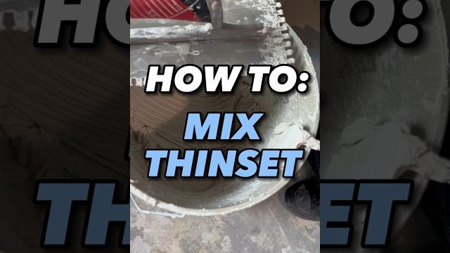 How to: mix thinset #thinset #construction #diy #houston #howto #renovation #tile #remodel How to: mix thinset #thinset #construction #diy #houston #howto #renovation #tile #remodel