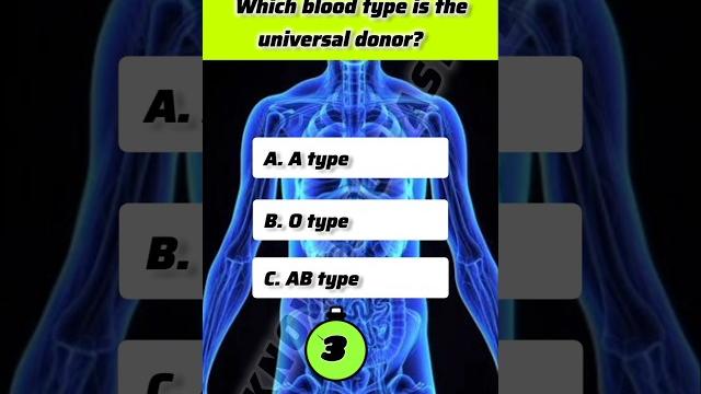 Universal blood type is ?#shorts #ytshorts #yt #gk Universal blood type is ?#shorts #ytshorts #yt #gk